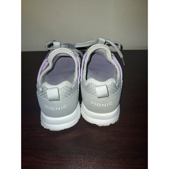 Vionic Women's Slip On Sneakers 8M Mesh Zeliya Walking Shoes Comfort Gray - Picture 3 of 14